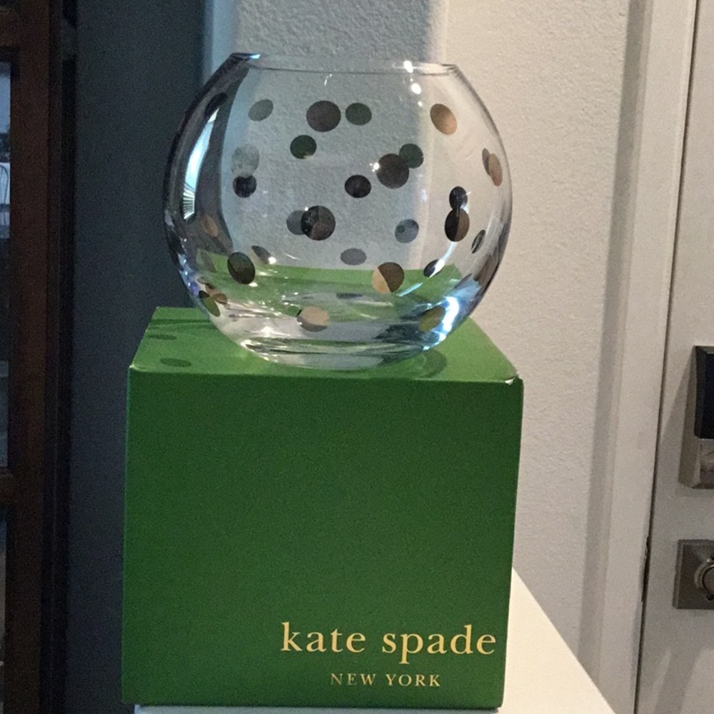 Kate Spade New York Pearl Place Platinum Rose Bowl
